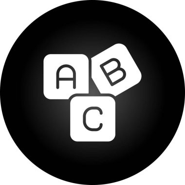 ABC simgesi, vektör illüstrasyonu