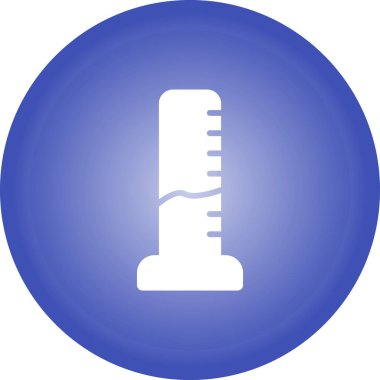 Modern b 'nin vektör illüstrasyonunda termometrenin eksik simgesi