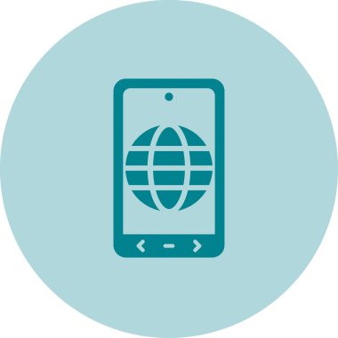 vektör illüstrasyonu, telefonlu dünya