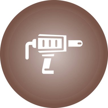 Beyaz izole bir arkaplan üzerinde bir daire içindeki bir şarj simgesinin vektör çizimi