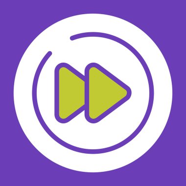 Oynat düğmesinin vektör illüstrasyonu