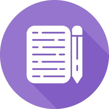 Kalem. Web simgesi basit illüstrasyon