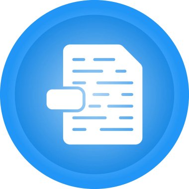 Dosya. Web simgesi basit illüstrasyon