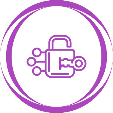 ikon vektör illüstrasyonunu kilitle