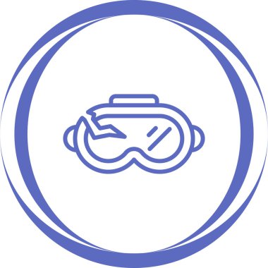 Maske. Web simgesi basit illüstrasyon