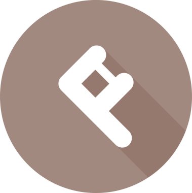 Modern b 'nin vektör illüstrasyonu eksik simgesi