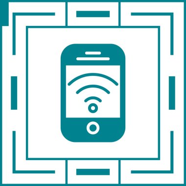 Akıllı telefon simgesinin vektör çizimi