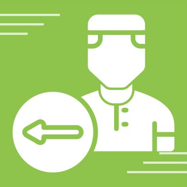 tıbbi personel çizgisi vektör simgesi.