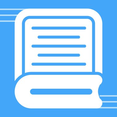 kağıt belge düz simge, vektör, illüstrasyon