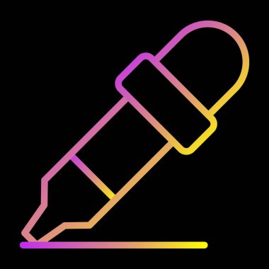 Kalem. Web simgesi basit illüstrasyon