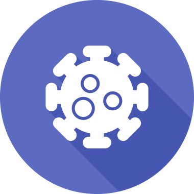 Virüs simgesinin vektör illüstrasyonu