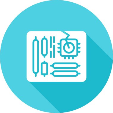 Robot simgesinin vektör illüstrasyonu