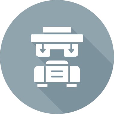 Yazıcı simgesi vektör illüstrasyonu