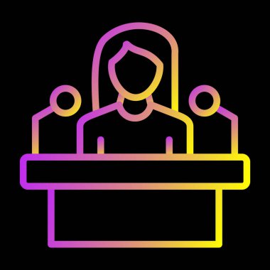 İnsan simgesinin vektör illüstrasyonu