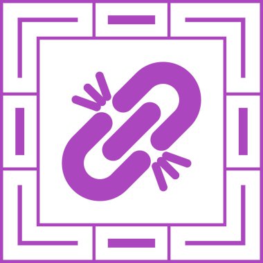 Tek bir izole edilmiş simgenin vektör illüstrasyonu