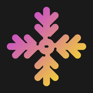 Kar Tanesi ikonu. Kış ve kar işareti. vektör