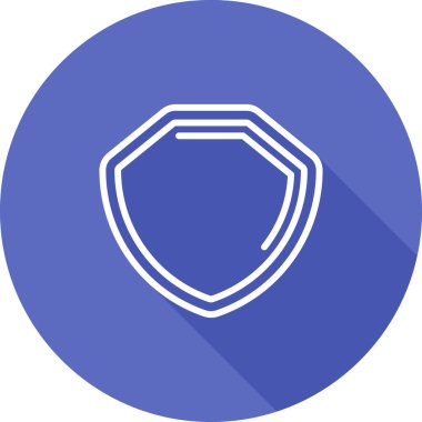 Kalkan. Web simgesi basit illüstrasyon