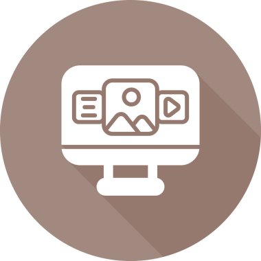 seo modern simgesinin vektör illüstrasyonu