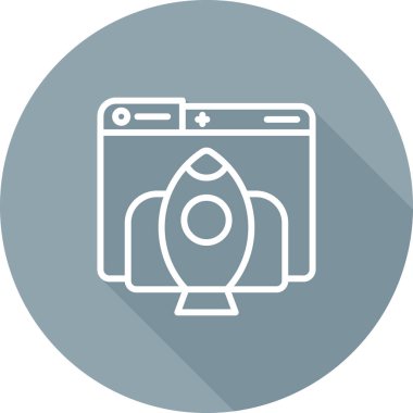 seo modern simgesinin vektör illüstrasyonu