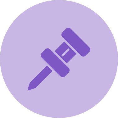 Çekiç ağı simgesi basit tasarım illüstrasyonu