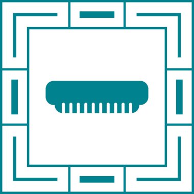 Tarak simge vektör çizim