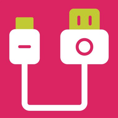 usb flash disk, illüstrasyon, beyaz arkaplan üzerindeki vektör.