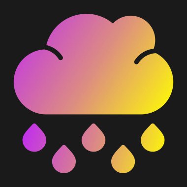 hava bulutu renk vektörü gradyan simgesi