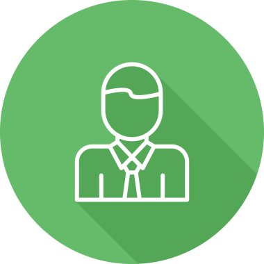 İş adamı. Web simgesi basit tasarım