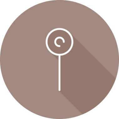 Yuvarlak bir simgenin vektör illüstrasyonu