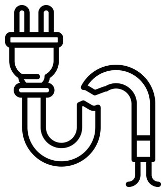 elektrik dolgu vektörü resimleme simgesi