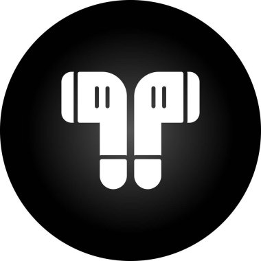 kulaklık simgesi vektör illüstrasyonu