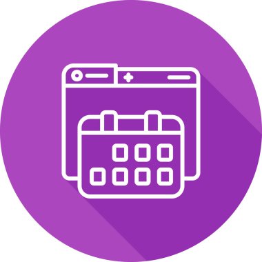 Takvim simgesi vektör illüstrasyonu