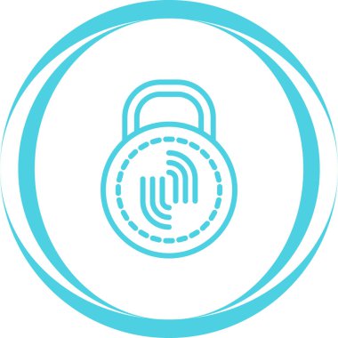 asma kilit web simge vektör çizim