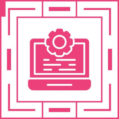 bilgisayar simgesi vektör illüstrasyonu