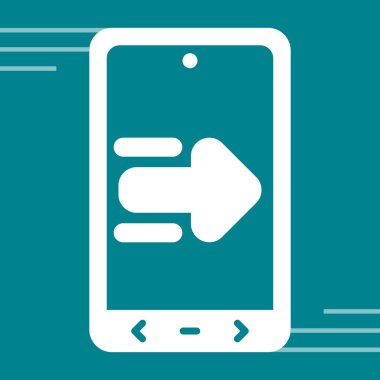 akıllı telefon simgesi vektör illüstrasyonu