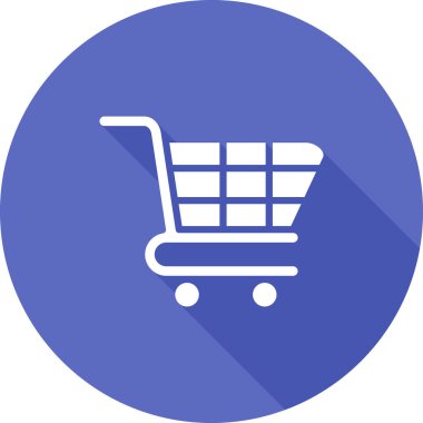 Düz stil alışveriş ekommerce simgesi