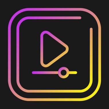 doldurulmuş müzik çalıcı simgesi siyah arkaplanda izole edildi. Taşınabilir müzik cihazı. Turkuaz kare düğme. vektör