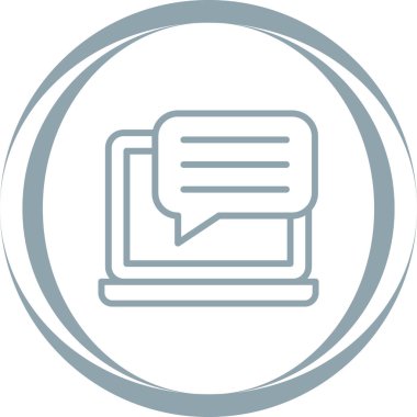 Bilgisayar. Web simgesi basit illüstrasyon