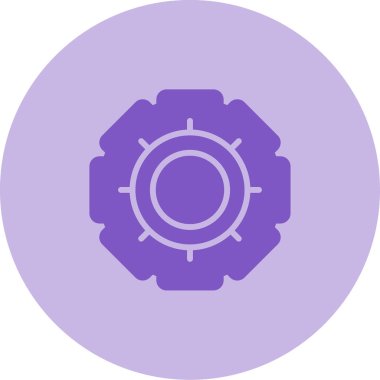 Modern çiçek simgesinin vektör illüstrasyonu