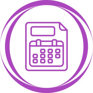 hesap makinesi simgesi vektör illüstrasyonu