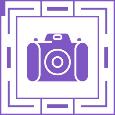 kamera simgesi vektör illüstrasyonu