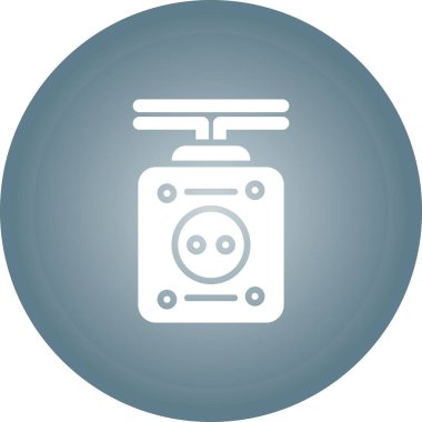 Modern gaz ikonunun vektör illüstrasyonu