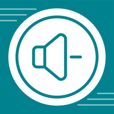 Hoparlör simgesinin vektör çizimi