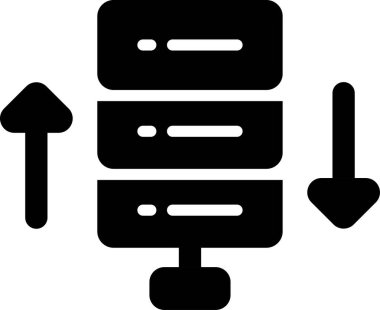 Sunucu. Web simgesi basit tasarım