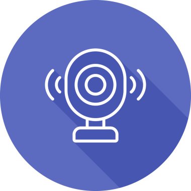 Konuşmacı. Web simgesi basit illüstrasyon