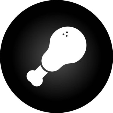 Tavuk simgesinin vektör illüstrasyonu