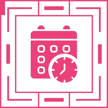 saat zamanı tanecikli doku simgesi