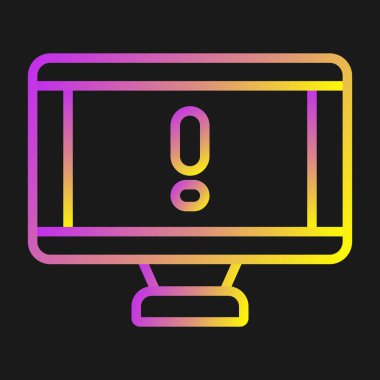 Bilgisayar web simge vektör çizim