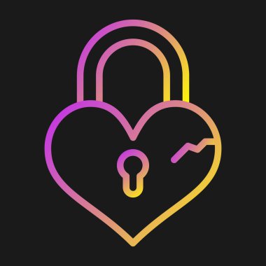 asma kilit web simge vektör çizim