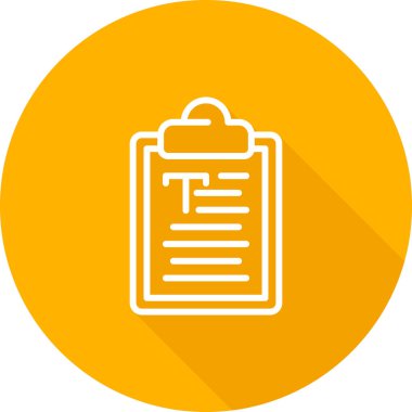 Belge. Web simgesi basit illüstrasyon